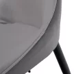 Étkezőszék, világosszürke/sötétszürke/fekete, TABITA