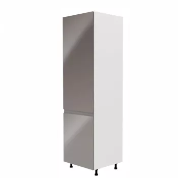   Szekrény a beépíthető hűtőhöz Aurora D60ZL, fehér, szürke