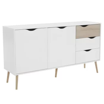 komód, tölgy sonoma / fehér, OSLO 75381