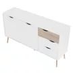 komód, tölgy sonoma / fehér, OSLO 75381