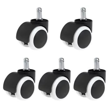 Kerék, 5 db-os szett, fekete/fehér, KOLIESKO TYP 2