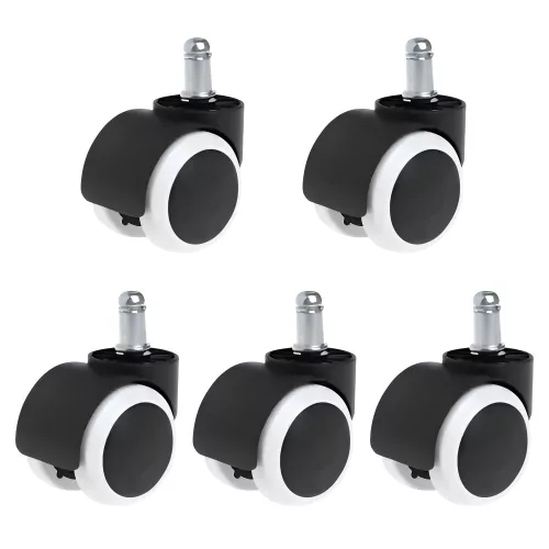 Kerék, 5 db-os szett, fekete/fehér, KOLIESKO TYP 2