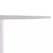 Étkezőasztal, fehér márvány/MDF, átmérő 120 cm, MAHIR TYP 1