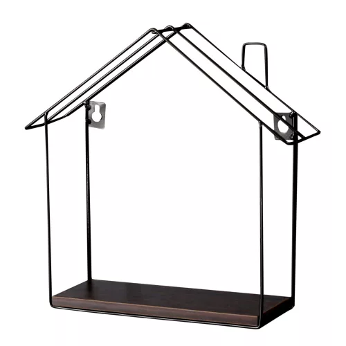 Fali polc, dió/fekete, KASITA