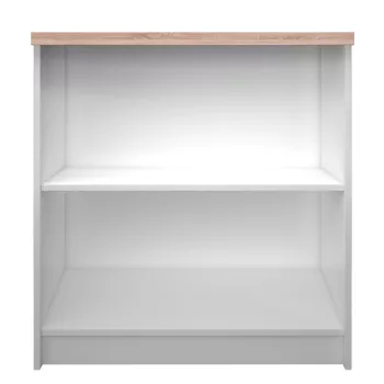 Alacsony könyvespolc, fehér/tölgy sonoma, TOPTY TYP 16