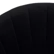 Design étkezőszék, fekete Velvet szövet/gold króm arany, DASMIN TYP 1