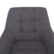 Design fotel, szürke/fekete, MARKEN