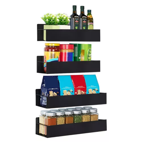 Polcok, 4 db, fekete, ZOBER TYP 2