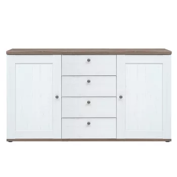 Komód, canyon fenyő/sonoma trüffel tölgy, TEINA KOM2D4S