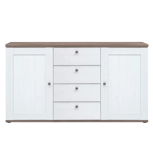 Komód, canyon fenyő/sonoma trüffel tölgy, TEINA KOM2D4S