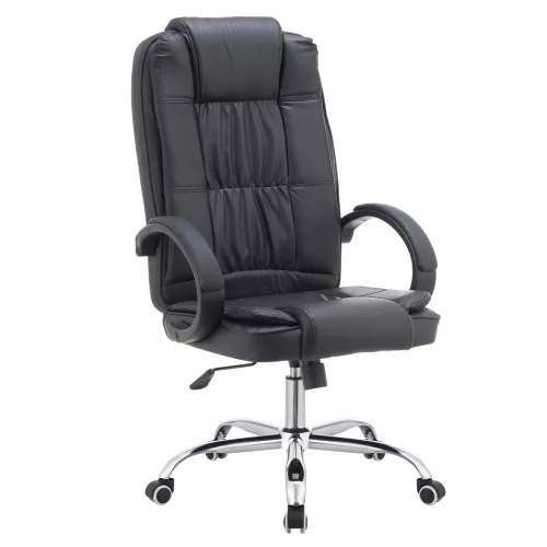 Irodai szék, fekete ekobőr, MADOX NEW