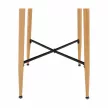 Bárasztal, fekete/tölgy, átmérő 60 cm, IMAM
