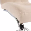 Étkezőszék, bézs Dulux Velvet szövet/króm, SALOMA NEW