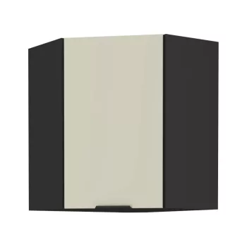 Felső sarokszekrény kasmír/fekete, ARAKA 60x60 GN-72 1F