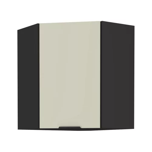 Felső sarokszekrény kasmír/fekete, ARAKA 60x60 GN-72 1F