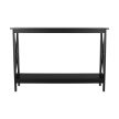 Konzolasztal, fekete, APOLOS