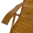 Kerti állítható szék, természetes, bambusz, VARDON