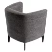 Design fotel, szürke/fekete, KAPY