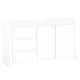 Komód 2D3S, fehér fényes, LINDY