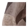 Dizájnos fotel, patchwork/bükk, TERST