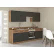 Mosogató szekrény, szürke matt/tölgy lancelot, VEGA 80 ZL 2F BB