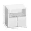 Éjjeliszekrény, fehér, DOLI
