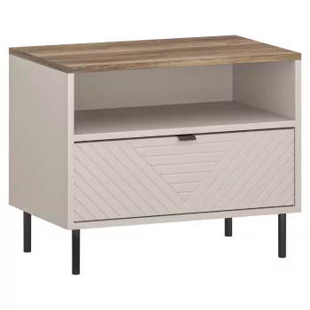 Éjjeliszekrény, kasmír/castello tölgy, EYCO 1S