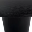 Étkezőasztal, fekete, átmérő 120 cm, MAHIR TYP 2