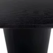 Étkezőasztal, fekete, átmérő 120 cm, MAHIR TYP 2
