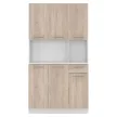 Hatajtós szekrény, fehér/sonoma tölgy, PELION NEW