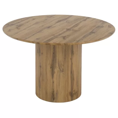 Étkezőasztal, tölgy, átmérő 120 cm, MAHIR TYP 2