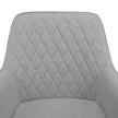Design fotel, világosszürke/fekete, OSKOR