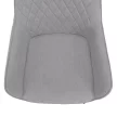 Design fotel, világosszürke/fekete, OSKOR