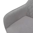 Design fotel, világosszürke/fekete, OSKOR