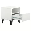 Éjjeliszekrény, fehér, BOGAN 1S