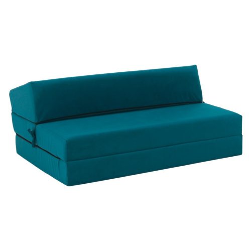 Összecsukható matrac/fotel, 2v1, petróleumzöld, VEDIS