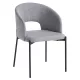 Étkezőszék, szürke/fekete, LONKA