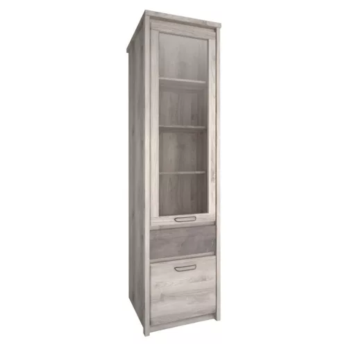 Vitrin 1D1W1S, nairobi gesztenye/onix, JESI NEW