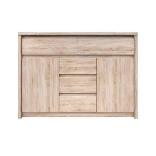 Komód, DTD laminált, tölgy sonoma, NORTY TYP 10