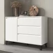 Komód, fehér, BOGAN NEW 1D3S
