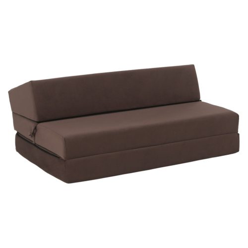 Összecsukható matrac/fotel, 2v1, barna Taupe, VEDIS