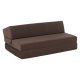 Összecsukható matrac/fotel, 2v1, barna Taupe, VEDIS