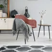 Dizájnos fotel, rózsaszínes barna Velvet anyag, ZIRKON