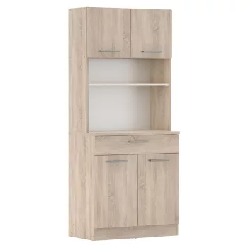 Négyajtós szekrény, sonoma tölgy, DOMIS NEW