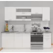 Konyhabútor 2,4 m, fehér, FABIANA