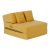 Összecsukható matrac/fotel, 2v1, sárga, PELOS