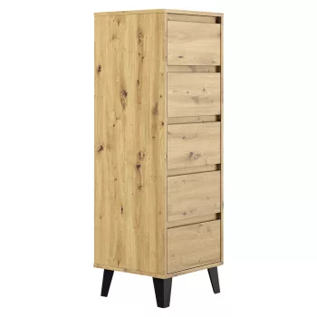 Komód, artisan tölgy, BOGAN 5S40