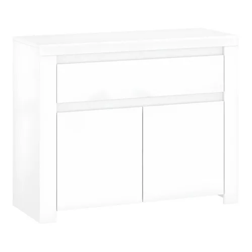 Komód 2D1S, fehér fényes, LINDY