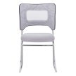 Rakásolható szék, szürke/króm, DELOS