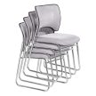 Rakásolható szék, szürke/króm, DELOS